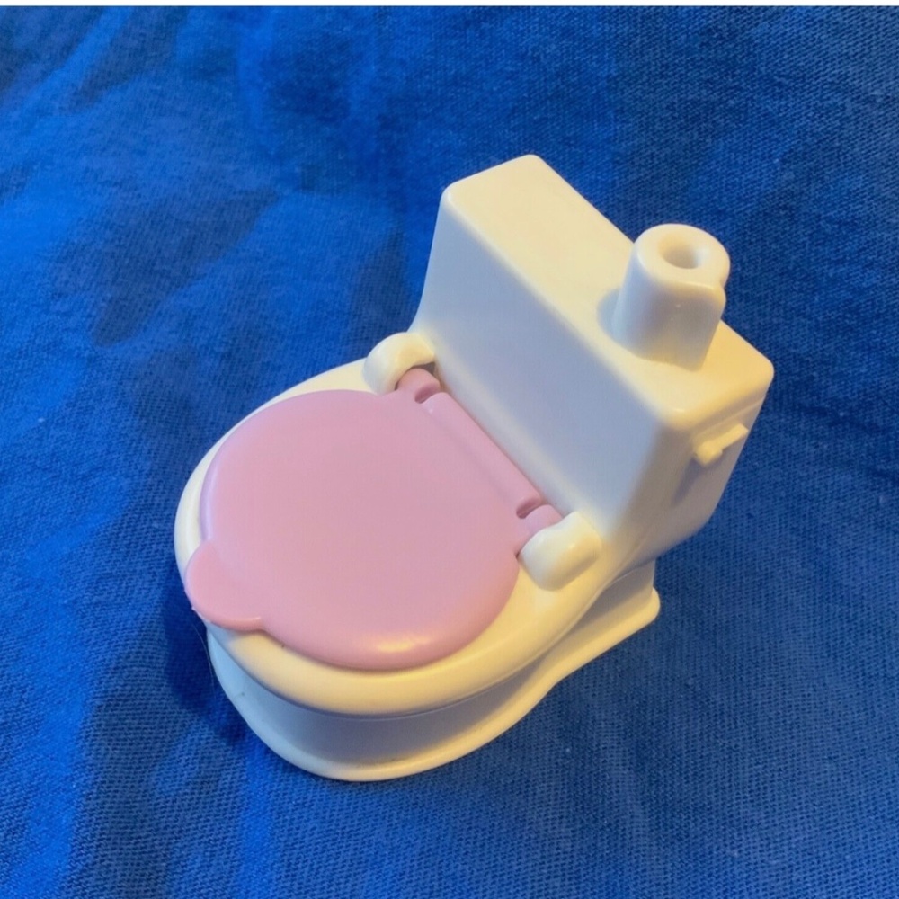 Vintage Fisher Price My First Dollhouse Mini Toy Toilet 2005